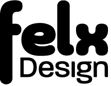 Logo reading Felx design